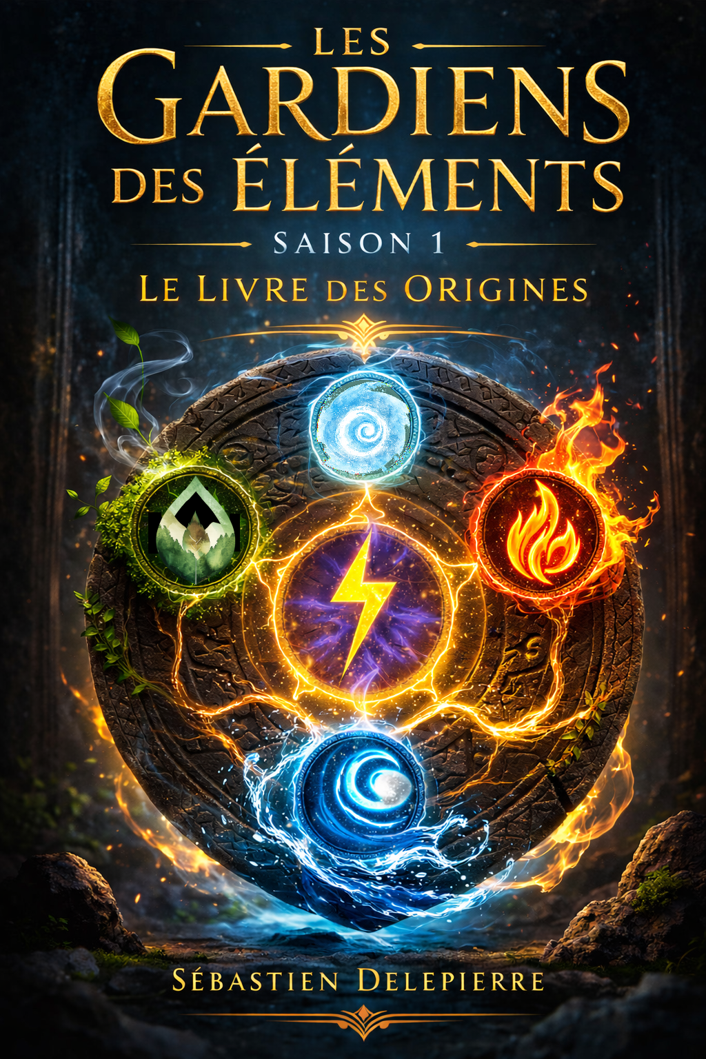 Illustration du livre Les Gardiens des Éléments – Le livre des Origines (Collector Saison 1) – Les Gardiens des Éléments