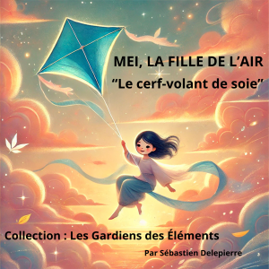 Couverture du livre Mei, la fille du Vent – Le cerf-volant de soie – Les Gardiens des Éléments